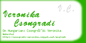 veronika csongradi business card
